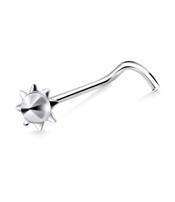 Fan Top Curved Nose Stud NSKB-841